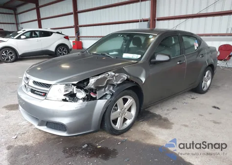 2013 Dodge Avenger Se из США, поврежденный, VIN 1C3CDZAB8DN589267